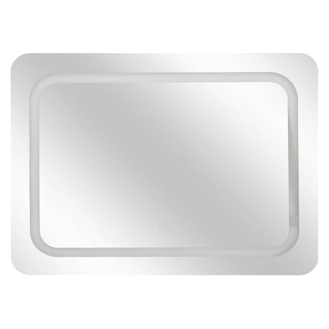 Miroir rectangle à led Couleur argent <span itemprop=