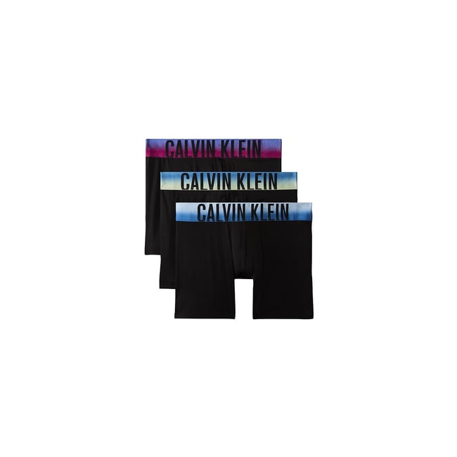 Set di 3 boxer, Intense Power Microf nero + nero + nero CALVIN KLEIN UNDERWEAR