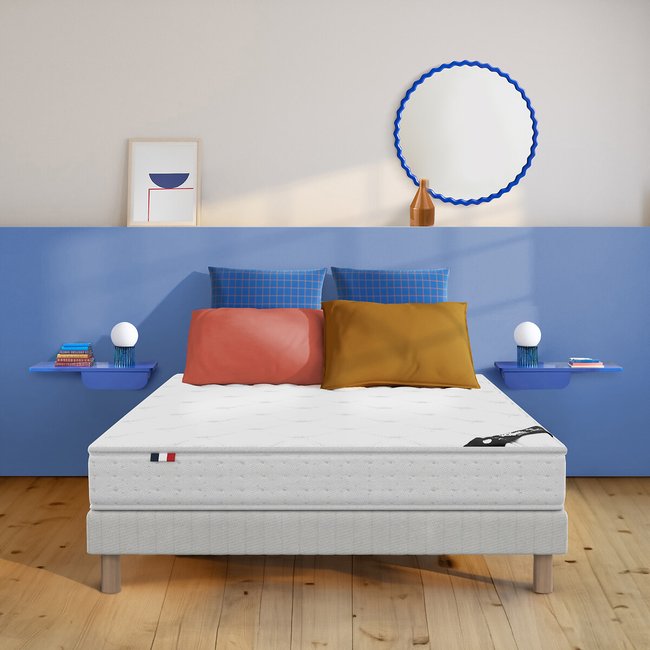 HR foam mattress, fire-resistant H19 cm, white, LA REDOUTE INTERIEURS
