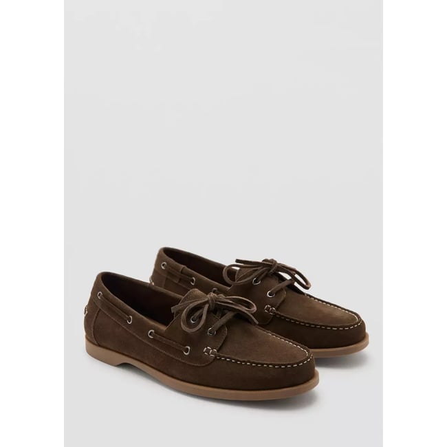 Chaussures bateau cuir - MANGO MAN