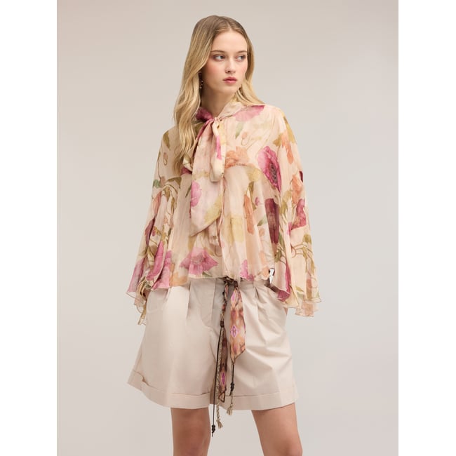 Blouse imprimée rose <span itemprop=