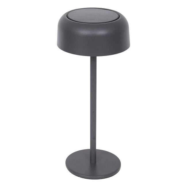 Lampe solaire tactile rechargeable USB BOLTY Couleur gris graphite <span itemprop=