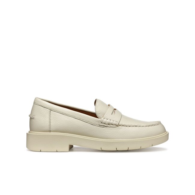 Mocassini in pelle traspirante Spherica EC1 beige GEOX