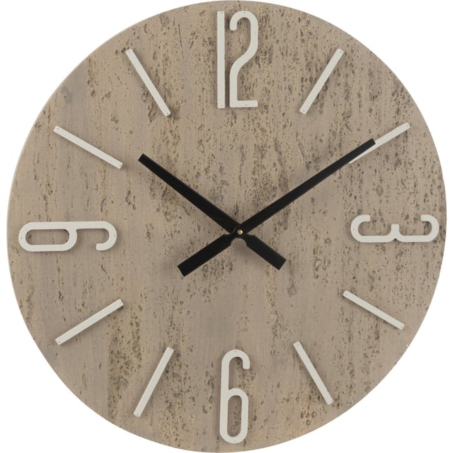 Horloge murale grand format effet pierre Couleur effet pierre multicolore <span itemprop=