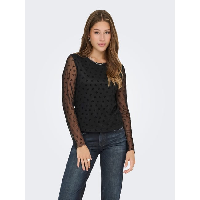 Top ONLSIENA Top noire - black <span itemprop=