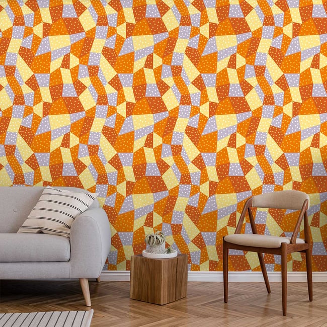 Papier peint Tanami point Couleur intissé <span itemprop=