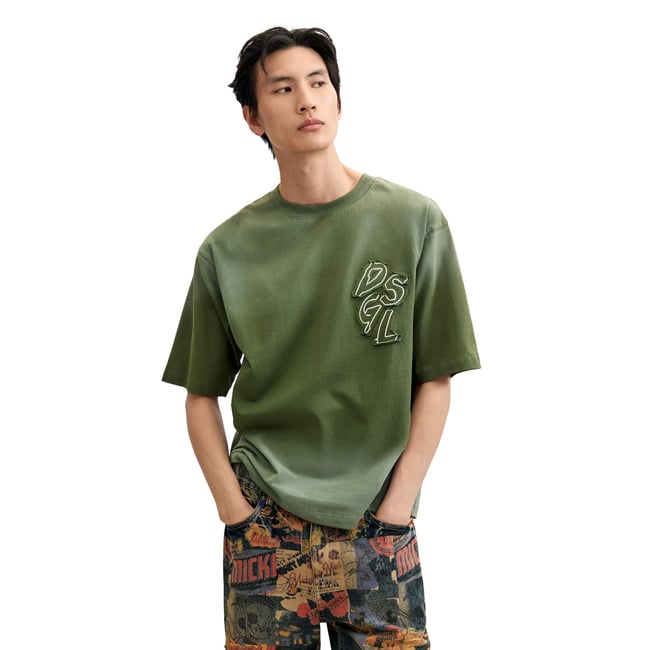 T-shirt Disney™ imprimé vert <span itemprop=