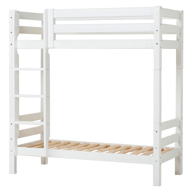 Lit Superposé pin massif ECO LUXURY Couleur blanc <span itemprop=