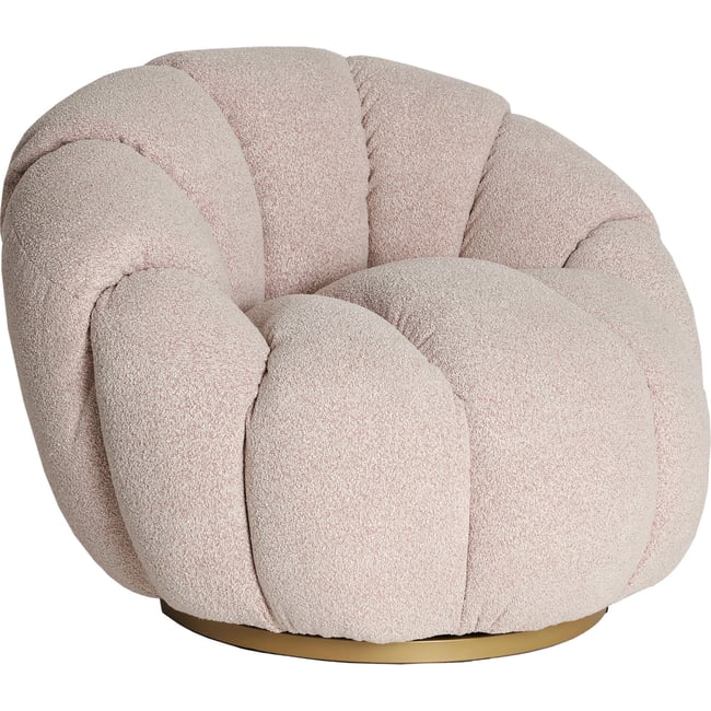 Fauteuil enveloppant collection VACIO Couleur rose pâle <span itemprop=