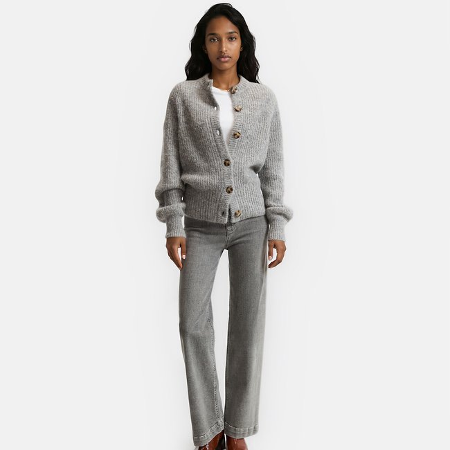 Plage HENLEY ALPACA mix グレー Signatures ambroise alpaca mix cardigan La Redoute Collections