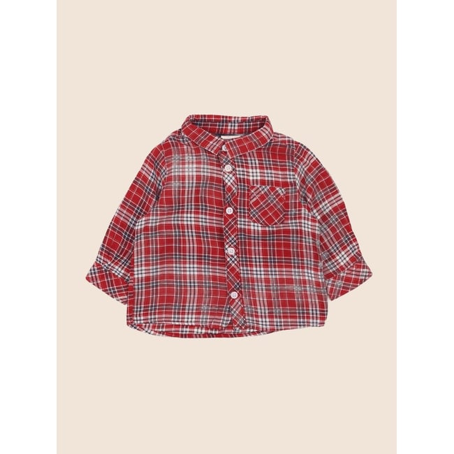 Chemise - Très bon état rouge <span itemprop=