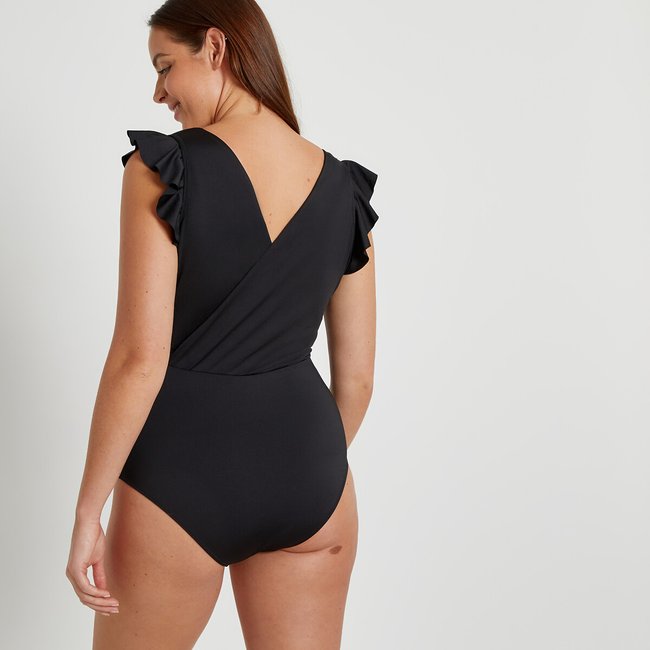 Maillot de bain 1 piece noir La Redoute Collections Plus La Redoute