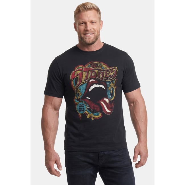 T-shirt, Collection Concert, Rolling Stones noir <span itemprop=