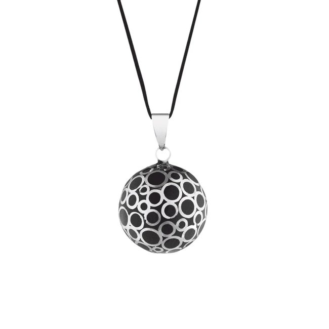 Bola de grossesse Bulles email noir multicolore <span itemprop=