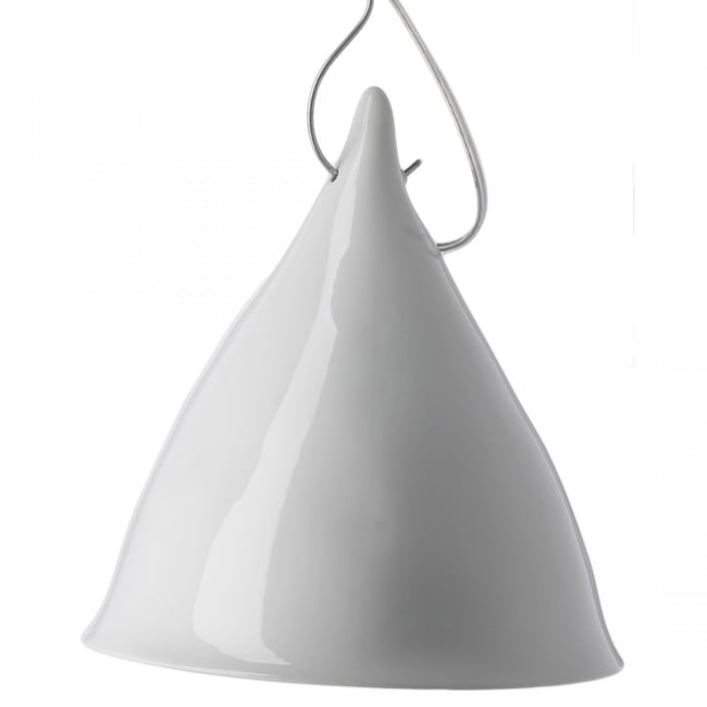 Grande Lampe Cornette Suspendue Porcelaine - TSE ET TSE ASSOCIÉES