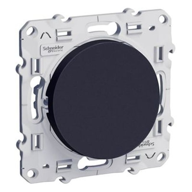 Interrupteur Va-et-vient Odace Anthracite coloris unique <span itemprop=