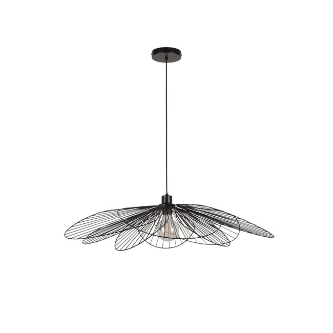 Suspension en fer, BAMAKO Couleur noir <span itemprop=