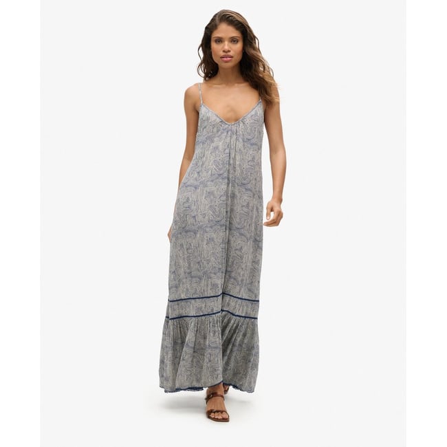 Robe Longue à Bretelles En Soie HIGH USE - Taille 38 - Marron Doré - Neuve Avec étiquettes