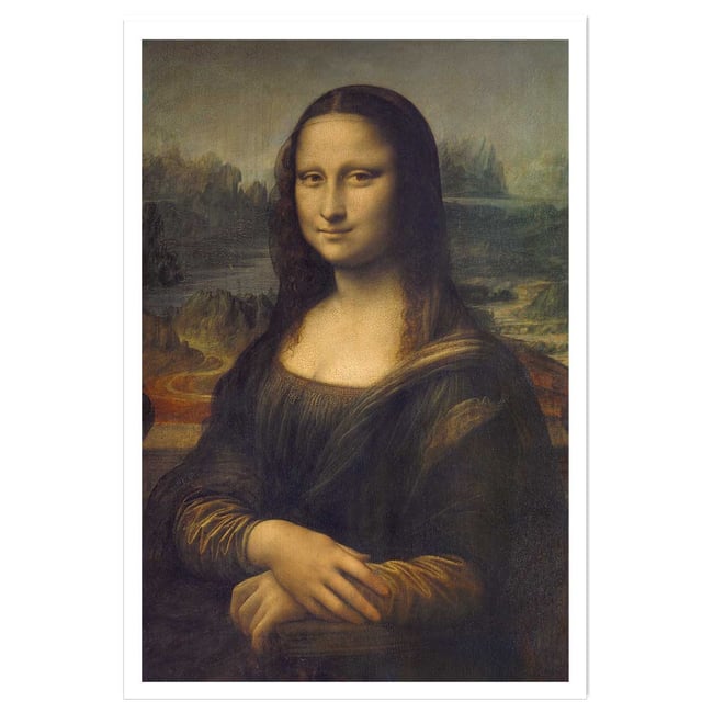 Affiche La joconde par Leonard De Vinci - HEXOA