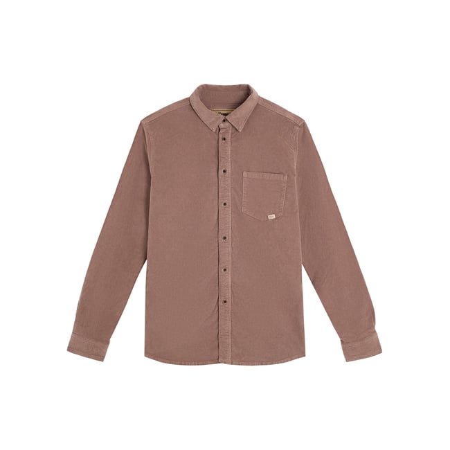 CHEMISE VELOURS MAUVE - PULLIN