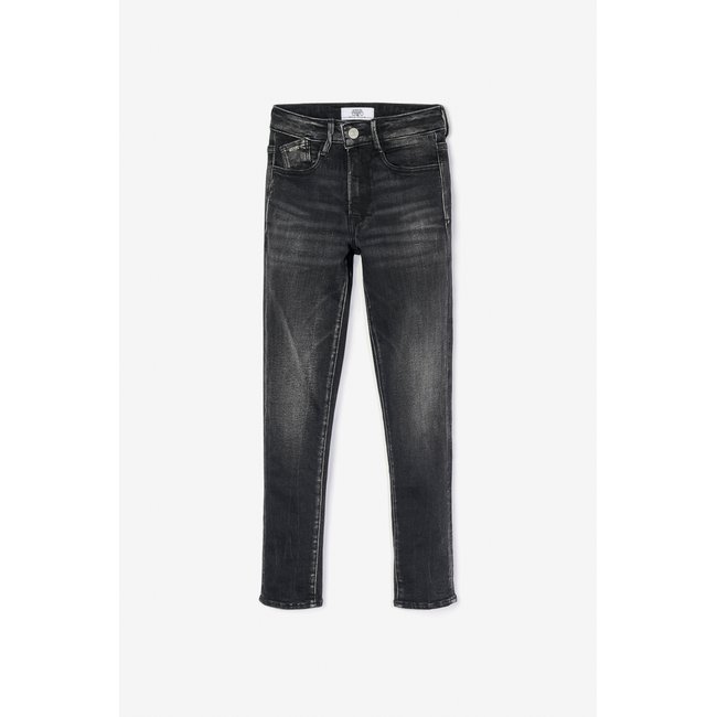 Jeans power skinny taille haute, longueur 34 black / black <span itemprop=