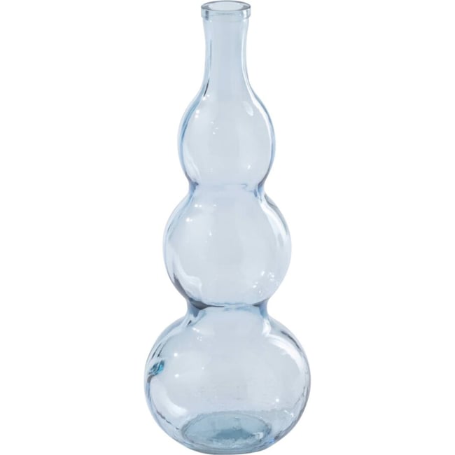 Vase en verre élancé Couleur bleu clair <span itemprop=