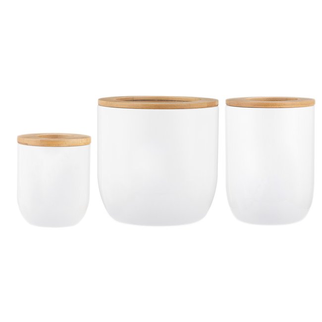 Set of 3 Eden Universal Storage Canisters, stainless steel, TYPHOON