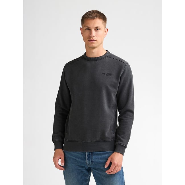 Sweat col rond gris foncé <span itemprop=