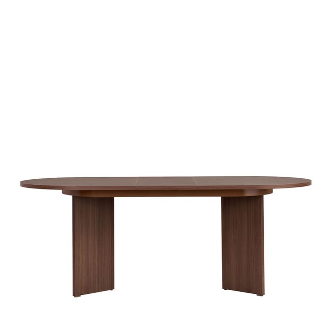Table à manger extensible 6 à 8 personnes en bois 160-200x75cm- SAM Couleur bois foncé <span itemprop=