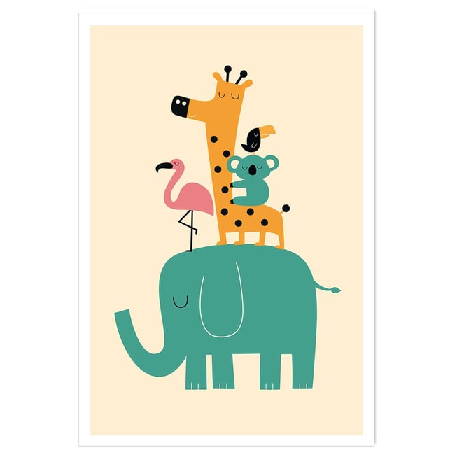Affiche enfant pyramide des amis - HEXOA