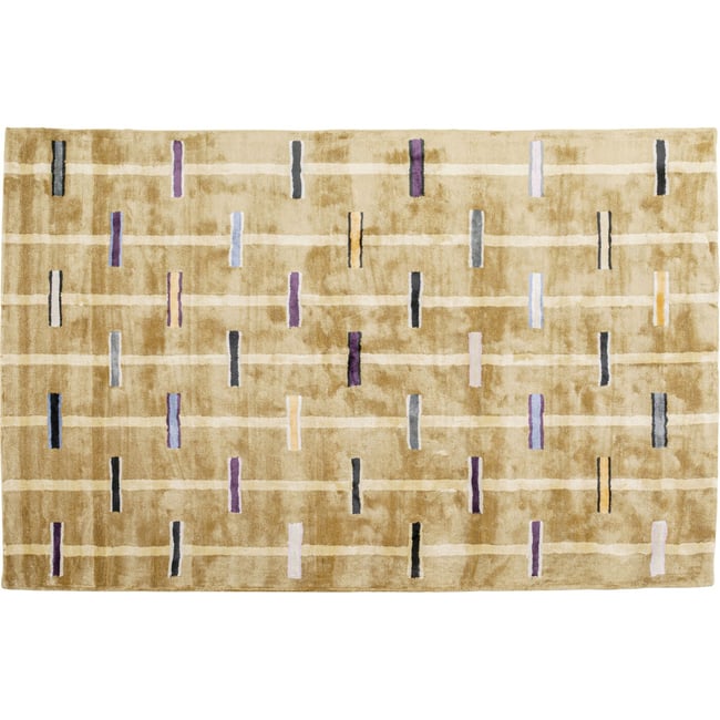 Tapis en viscose, MULTI BRICK Couleur multicolore <span itemprop=