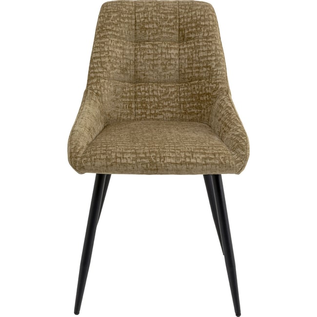 Chaise en polyester texturé, RUBY Couleur vert <span itemprop=