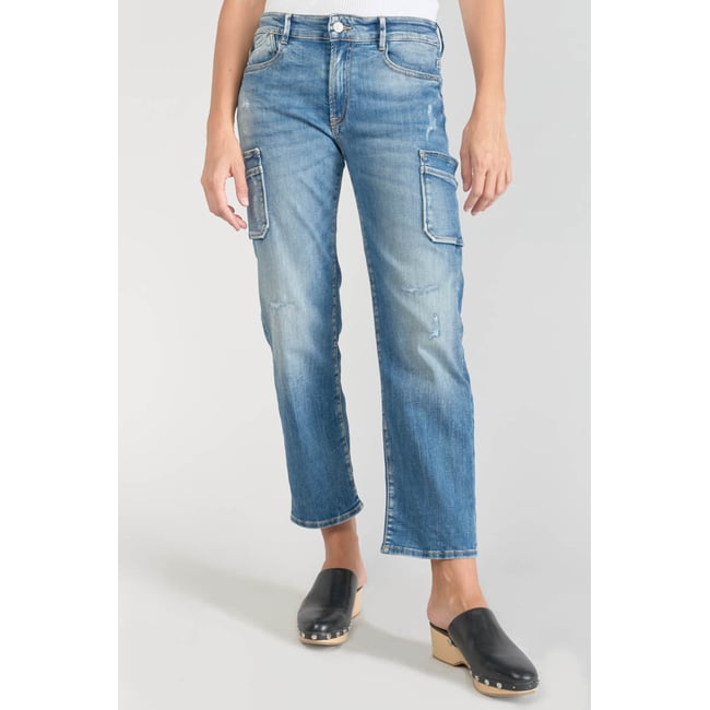 Jeans Le Temps Des Cerises Regular Droit - Modèle El Sista Sioux Crispy Bleu, Taille Femme - Neuf Avec Étiquettes