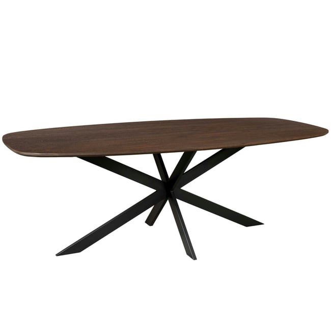 Table à manger en chêne 6/8 places bords arrondis LEXTON - PIER IMPORT