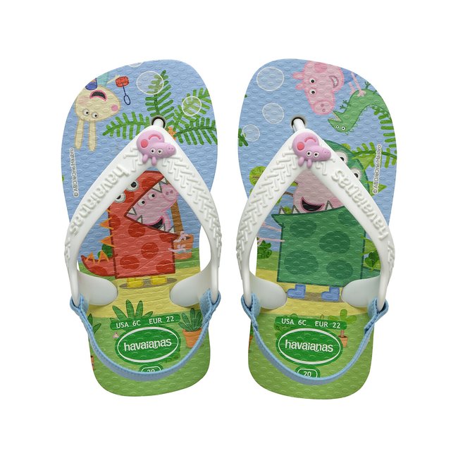 Sandali infradito Baby Brasil Logo II verde HAVAIANAS