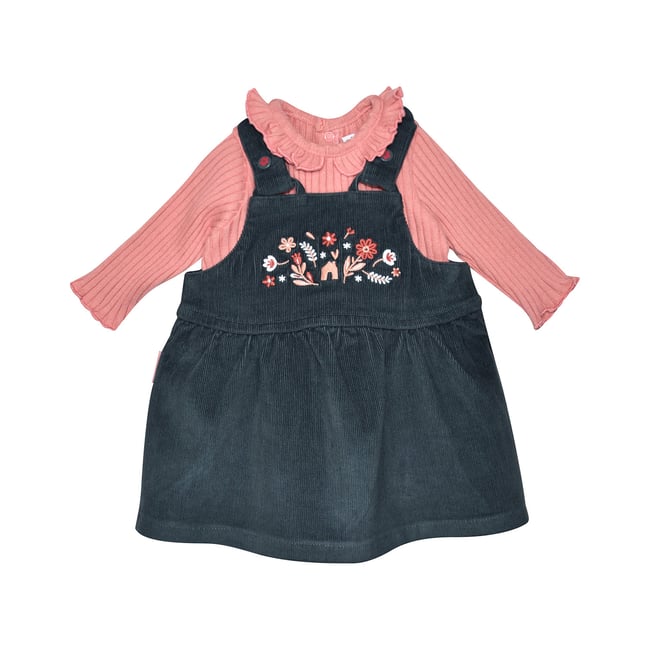 Tshirt robe sandrine velours cotele bleu <span itemprop=