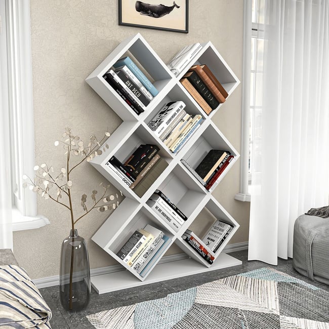 Полка для книг, Kumsal / Кумсал белый SO'HOME
