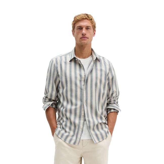 Chemise en sergé, coupe classique en coton biologique et lyocell - MARC O'POLO