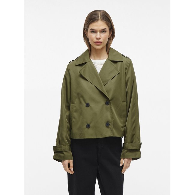 Short Trench Coat, olive green, VILA