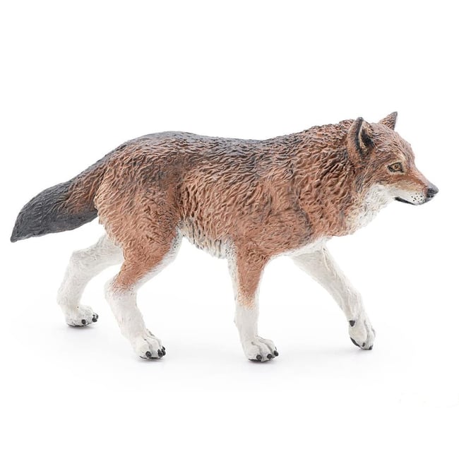 Figurine Loup marron <span itemprop=