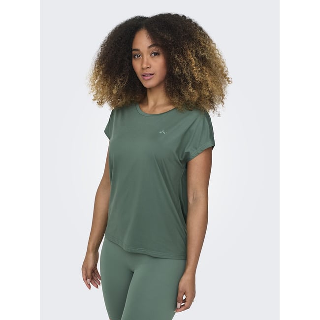 Aubree Sports T-Shirt with Short Sleeves, green, ONLY PLAY