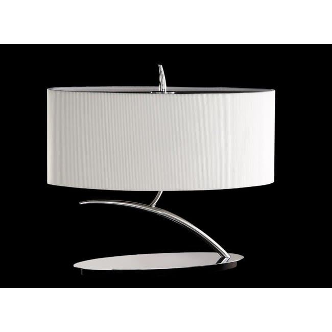 Lampe design en tissu , EVE Couleur crème/chrome <span itemprop=