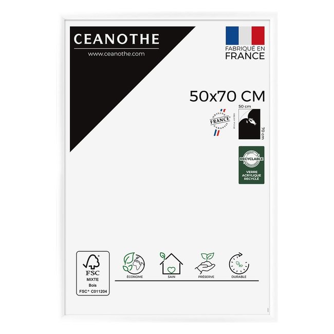 Cadre Photo Exposition 50x70 Cm Bois Massif Fsc ESSENTIEL - CEANOTHE