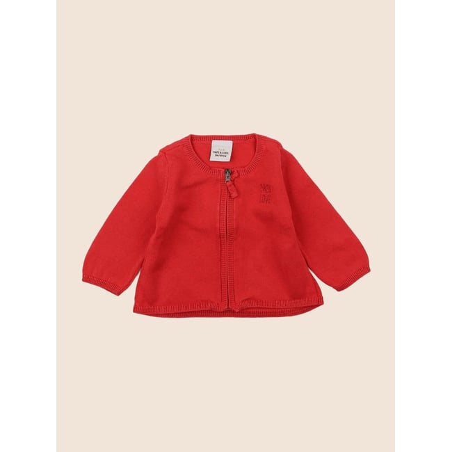 Pull - Très bon état rouge <span itemprop=
