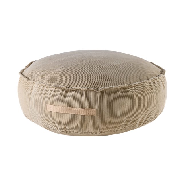 Pouf en velours côtelé pour enfants Rond - MEOW BABY