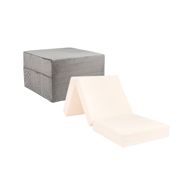 Lit d'appoint pliable SLEEPOVER Couleur gris ardoise <span itemprop=