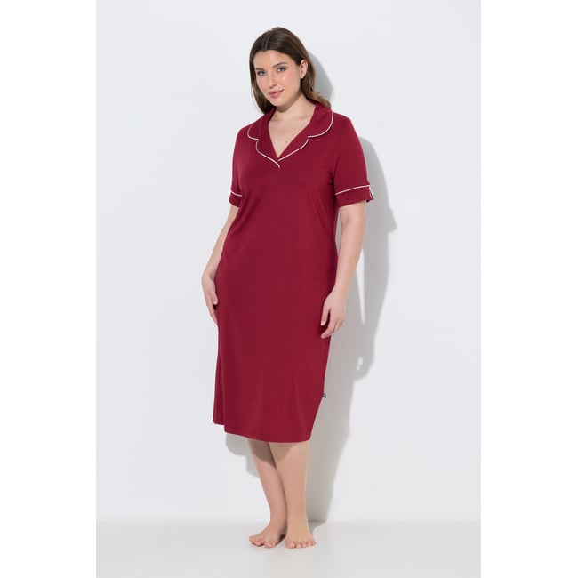 Chemise de nuit rouge pur <span itemprop=