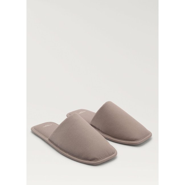 Chaussons à rayure fine tissée - MANGO