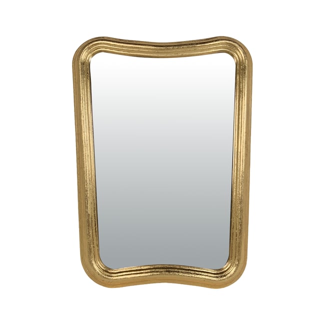 Petit miroir 21.5x29.5cm Couleur or <span itemprop=