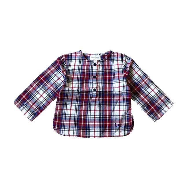 Chemise bébé - Très bon état rouge <span itemprop=